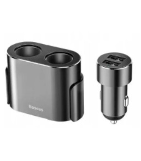 АЗУ Разветвитель Baseus 2USB 3.1A CRDYQ-01 black