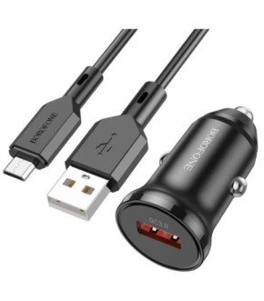 АЗУ Borofone 1USB BZ18 3A Q.C.3.0 18W + micro black