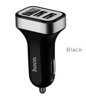 АЗУ HOCO 2USB Z3 LCD black