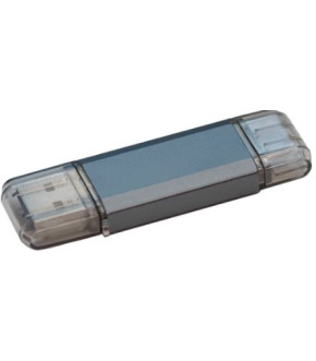 Флэш-драйвы Stelfors USB 16GB DUAL Type-C+Type-A STAR серия (метал серый)