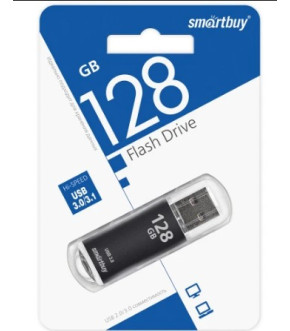 Флэш-драйвы SmartBuy USB 3.0 128GB V-Cut Black