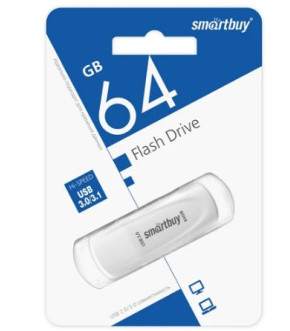 Флэш-драйвы SmartBuy USB 3.0 64GB Scout white
