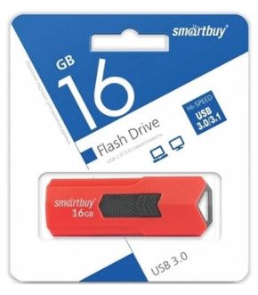 Флэш-драйвы SmartBuy USB 3.0 16GB Stream Red