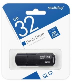 Флэш-драйвы SmartBuy USB 3.0 32GB CLUE Black