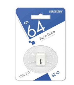Флэш-драйвы SmartBuy USB 64GB LARA White