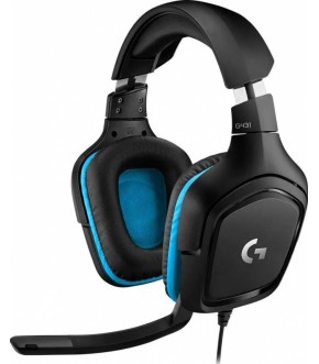 Гарнитура Logitech G431 черный/синий 2м