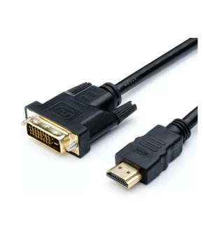 Кабель ATCOM AT3808 HDMI(m) DVI-D(m) 1.8m