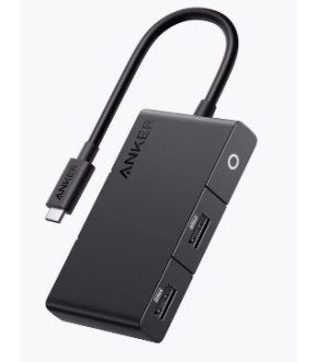 Кабель-Разветвитель ANKER 332 A8356  USB-C Hub (5-в-1, 4K HDMI) Black