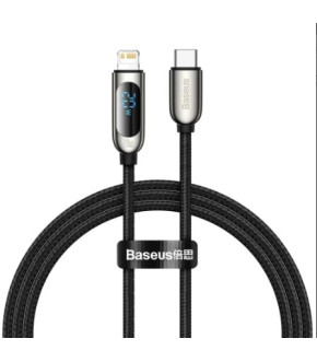 Кабель Baseus Display Fast Charging Data Cable Type-C to IP 20W 1m black