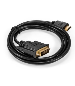 Кабель De Tech DVI D(24+1) M-M 2 ferites 1.5m