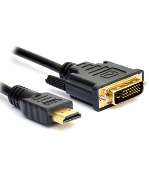 Кабель De Tech HDMI-DVI D(24+1) 2 ferites 3m