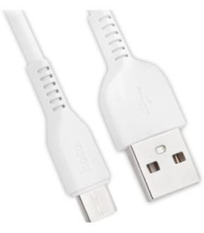 Кабель HOCO X20 Micro USB 1m white