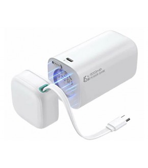 АКБ POWER Bank US-CD216 PD45W+QC3.0 2Ports+Type-c cable 18000mAh white