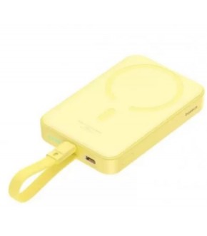 АКБ POWER Bank Baseus OS Magnetic Mini Wireless FC iP Edition 10000mAh 20W lemon yellow