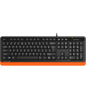 Клав A4Tech Fstyler FKS10 USB black/orange