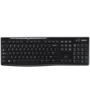 Клавиатура беспр Logitech K270 черный/белый