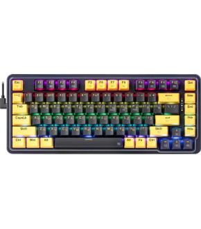 Клав Redragon игр Elf RU, RGB, фиолет-желт, механич (71664)