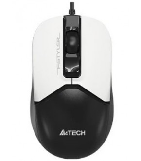 Мышь пров A4Tech Fstyler FM12 panda white/black