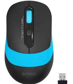 Мышь беспров A4Tech Fstyler FG10S black/blue