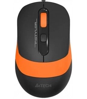 Мышь пров A4Tech Fstyler FM10 black/orange