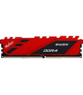 Память Netac Shadow C18 Red DDR4 8GB 3600MHz