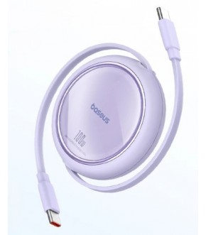 Кабель Baseus Free2Draw Mini Retractable Type-C-Type-C 100W 1m nebula purple