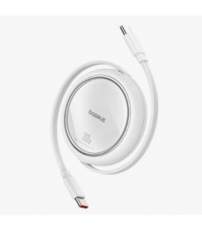 Кабель Baseus Free2Draw Mini Retractable Type-C-Type-C 100W 1m moon white