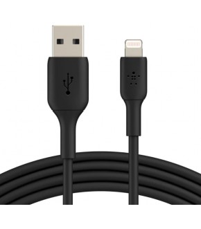 Кабель Belkin  BoostCharge USB- Lightning плластик 1м. черный
