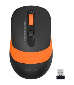 Мышь беспр A4Tech Fstyler FG10S black/orange