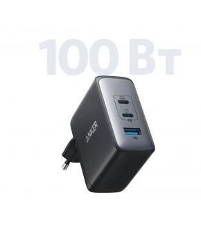СЗУ Anker PowerPort III GaN II 3-Port 100W A2145 Black