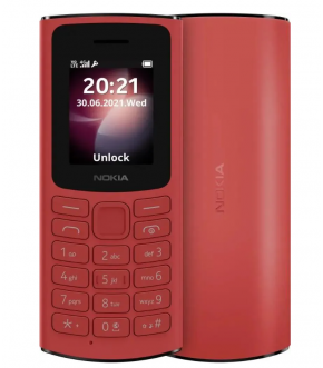 Моб. телефон Nokia 106 DS Red (TA-1564)