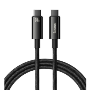 Кабель Baseus Tungsten Gold Fast Charging Data Cable Type-C to Type-C 240W 1m black