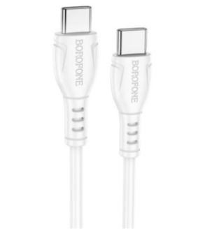 USB кабель Borofone BX105 Type-C to Type-C 1m 3.0A 60W grey