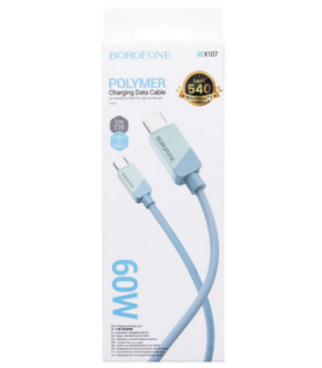 USB кабель Borofone BX107 Type-C 1m blue