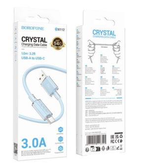 USB кабель Borofone BX112 Type-C 1m blue