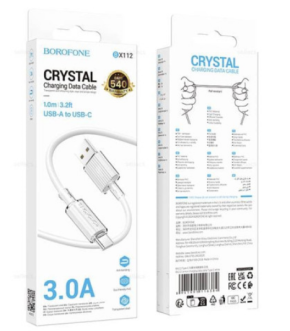 USB кабель Borofone BX112 Type-C 1m white