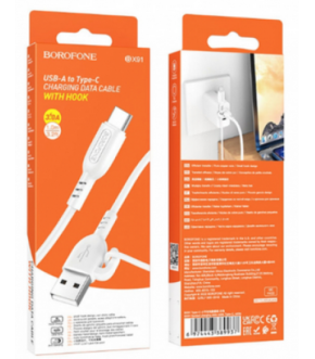 USB кабель Borofone BX91 Type-C 1m 3A white