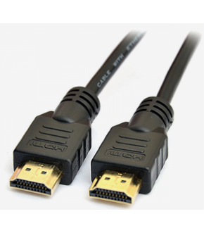 Кабель DeTech HDMI A-A v1.4 4K 60Hz 30AWG  медный, черный цвет 1.5м
