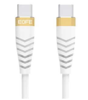 Кабель EOFE CC51 Type-C to Type-C LSR/1M белый