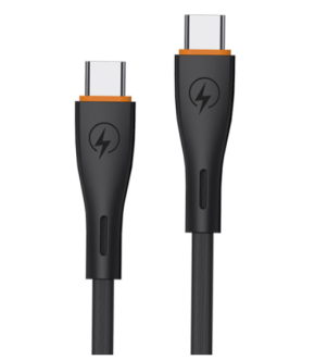 Кабель EOFE CC21 Type-C to Type-C PVC/1M черный