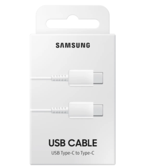 Кабель Samsung Type-C to Type-C 60W 1m white (EP-DA705BWEGWW)