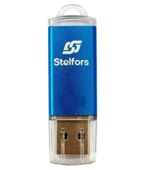 Флэш-драйв Stelfors USB 3,0 128GB Rocket металл синий