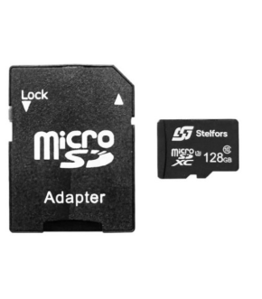 Флэш-карты Stelfors microSDHC  128GB class 10/UHS-3 (+SD адаптер)