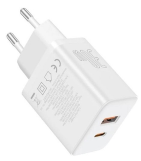 СЗУ Baseus Cube USB-C+A Qick Charger 30W white