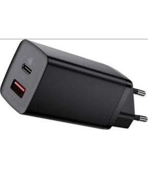 СЗУ Baseus GaN2 Lite USB-C+A Qick Charger 65W black