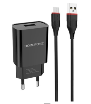 СЗУ Borofone BA20A Micro USB 2.1A black