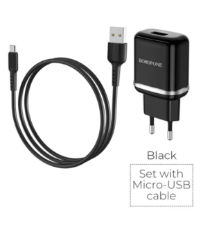 СЗУ Borofone BA36A Micro QC3.0 18W black