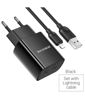 СЗУ Borofone BA53A  iPh  2USB 2.1A  black