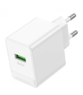 СЗУ Borofone BAS12A 1Usb 3.0A PD18W быстрая зарядка white