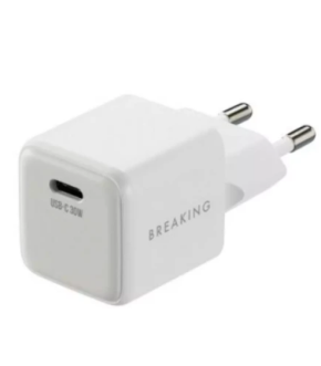 СЗУ Breaking P-12, USB-C, PD 30W, 3A Белый